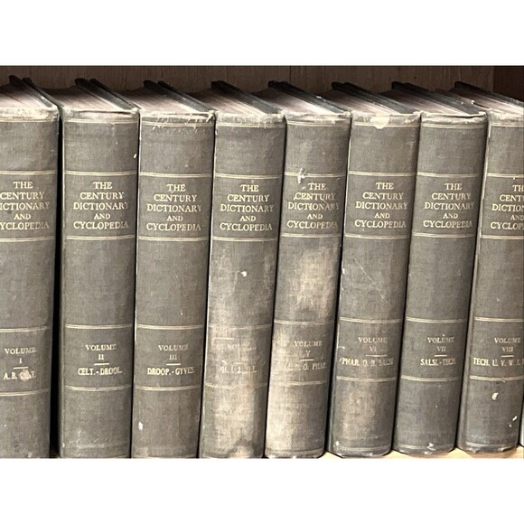 The Century Dictionary And Cyclopedia 1897 RARE Complete Set Vol 1-8 - Picture 13 of 16